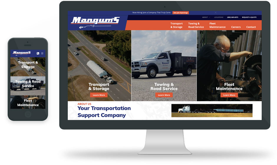 Mangum's website Design 